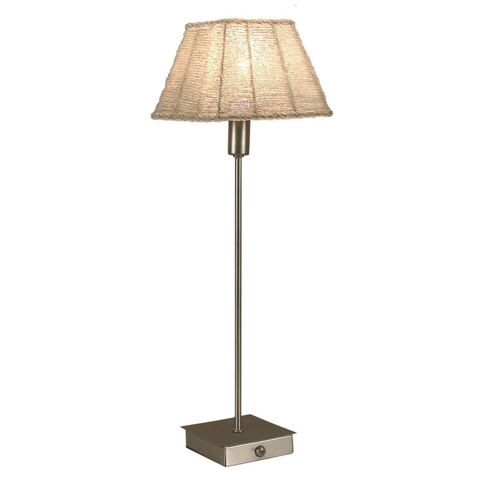 Pearl bordlampe kvadratisk utførelse hvit