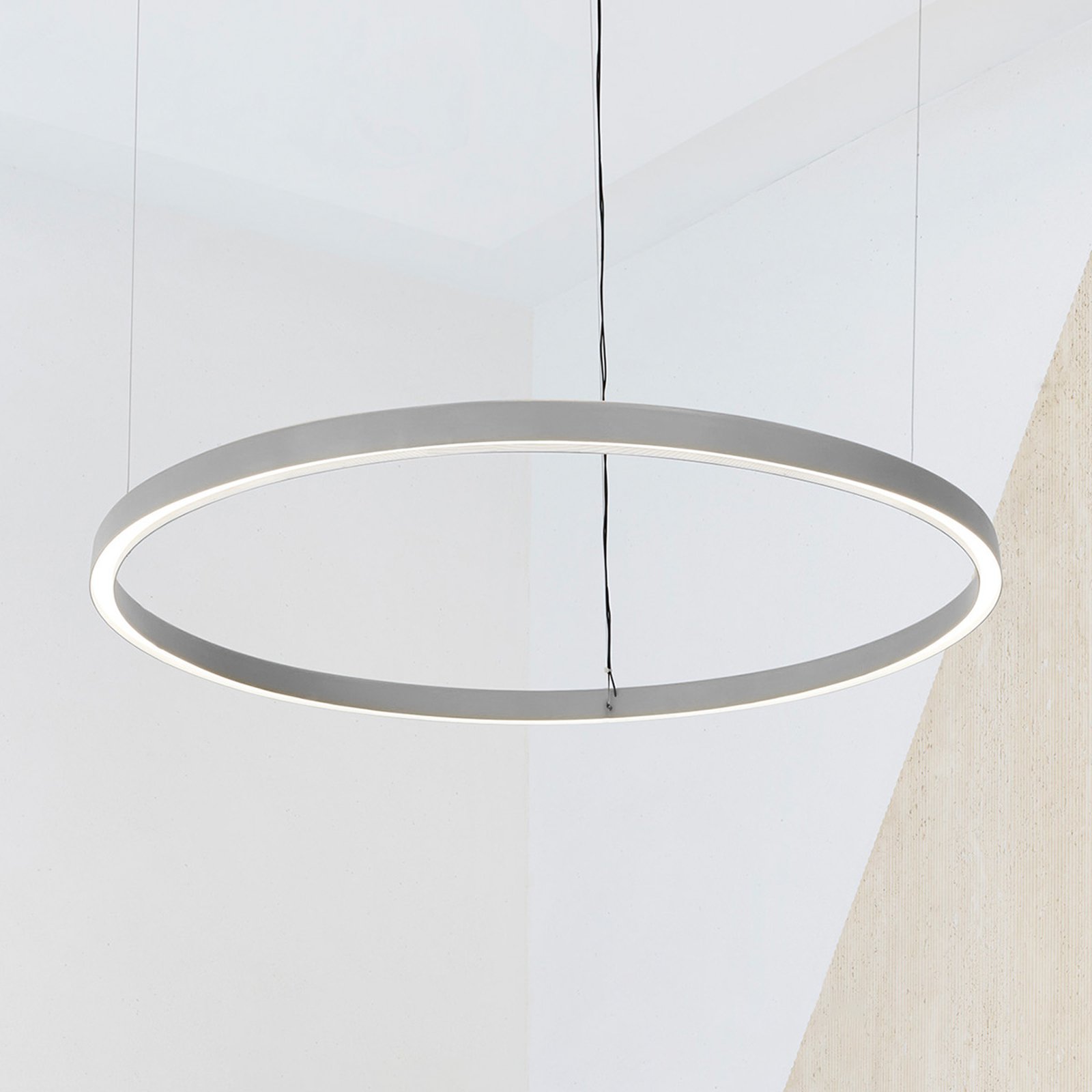 Luceplan Compendium Circle 110cm, aluminium