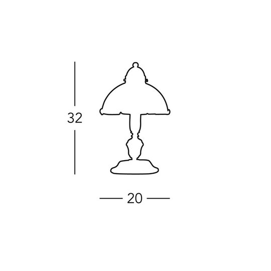 Bordlampe Nonna Hirsch, grønn