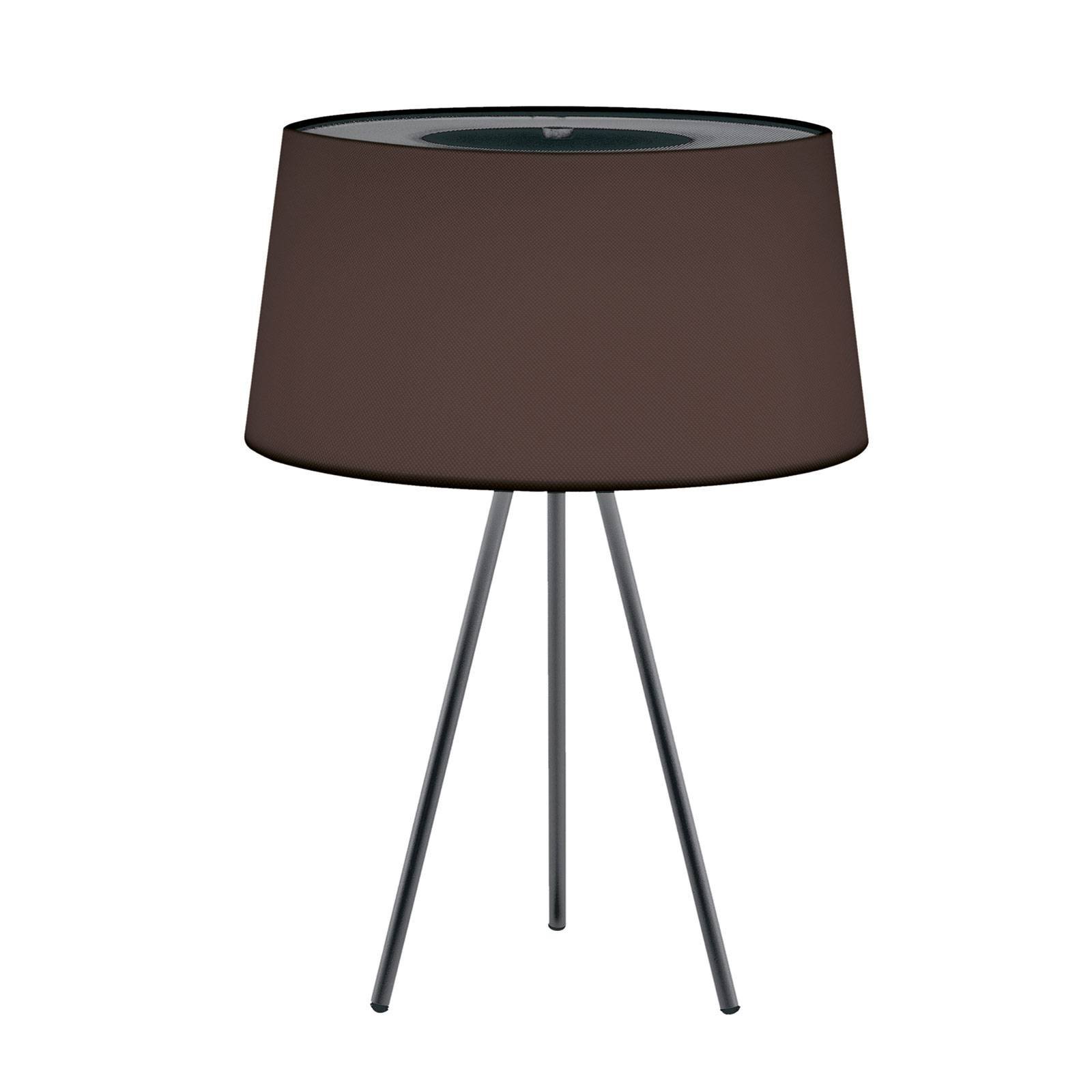 Kundalini Tripod bordlampe, mokka/stang grå