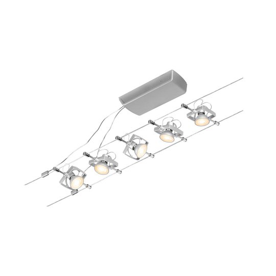 Paulmann Wire Mac II vaiersystem, 5-lk., 5 m krom