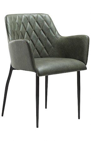 Rombo stol med armlene – Vintage grønn