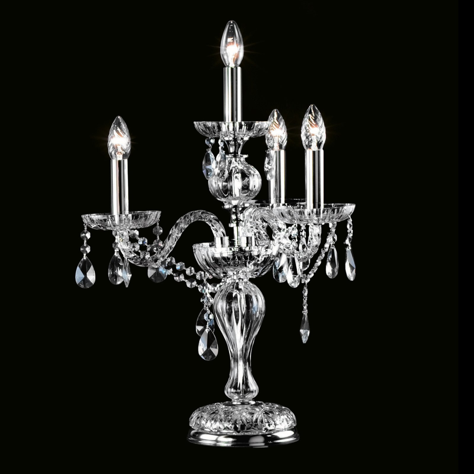 Bordlampe Oldies But Goldies krystall 4 lyskilder