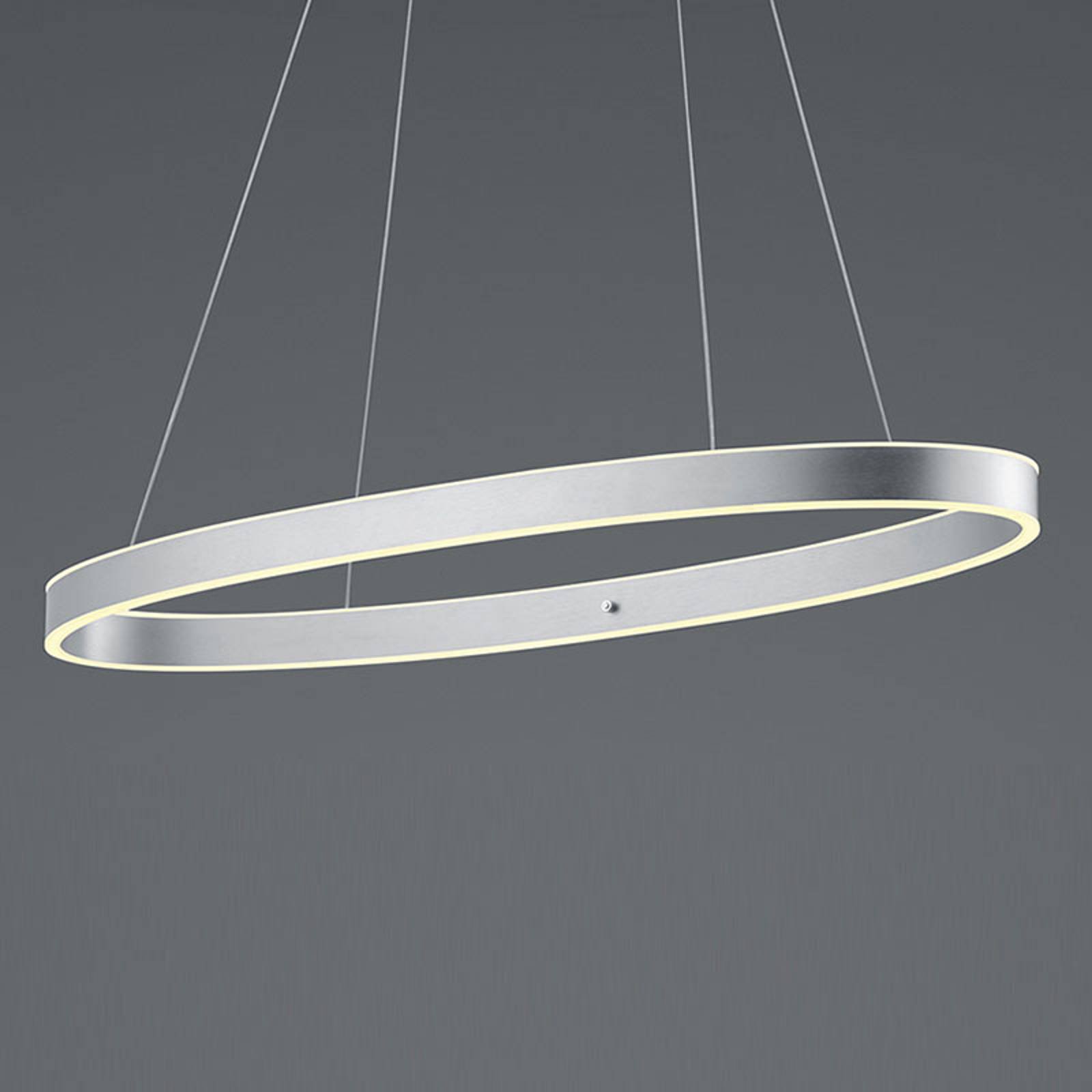 B-Leuchten Delta LED-hengelampe, aluminium matt