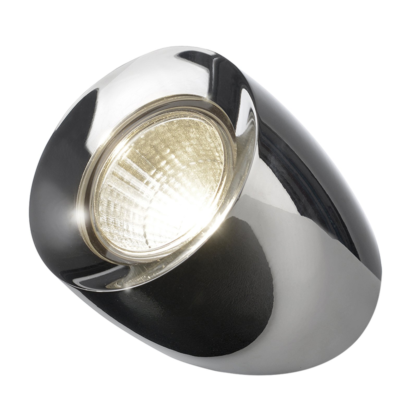 LED-bordlampe Ovola, krom