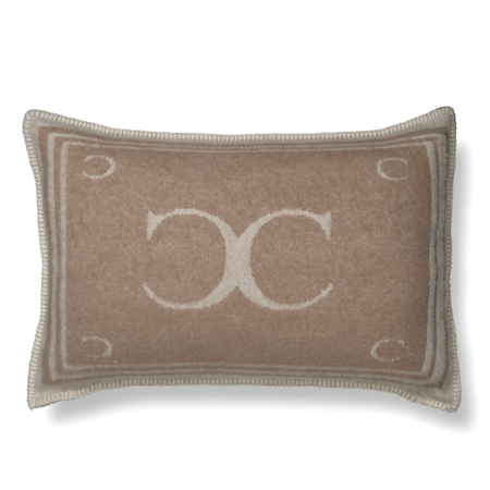 Monogram Putetrekk Beige 40x60 cm