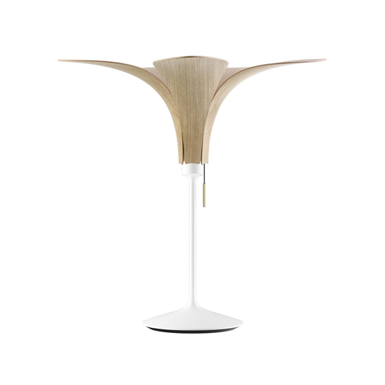 UMAGE Jazz bordlampe lys eik, hvit fot