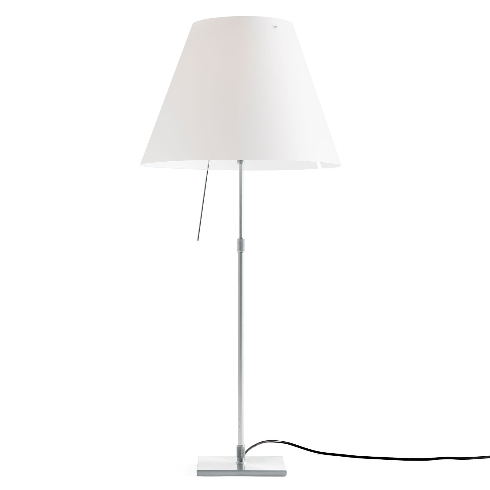 Luceplan Costanza bordlampe D13i aluminium/hvit