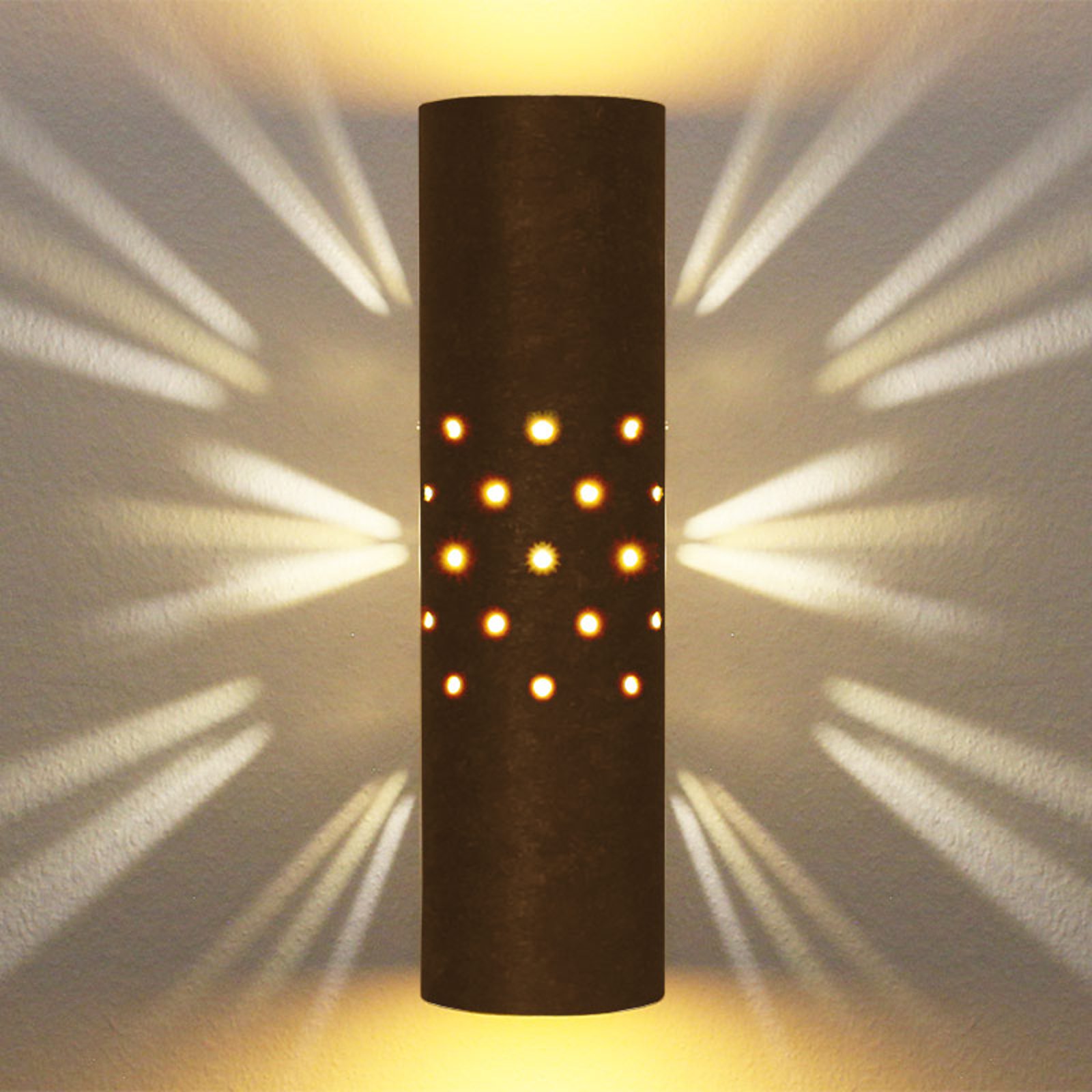 Menzel Solo vegglampe brun-svart