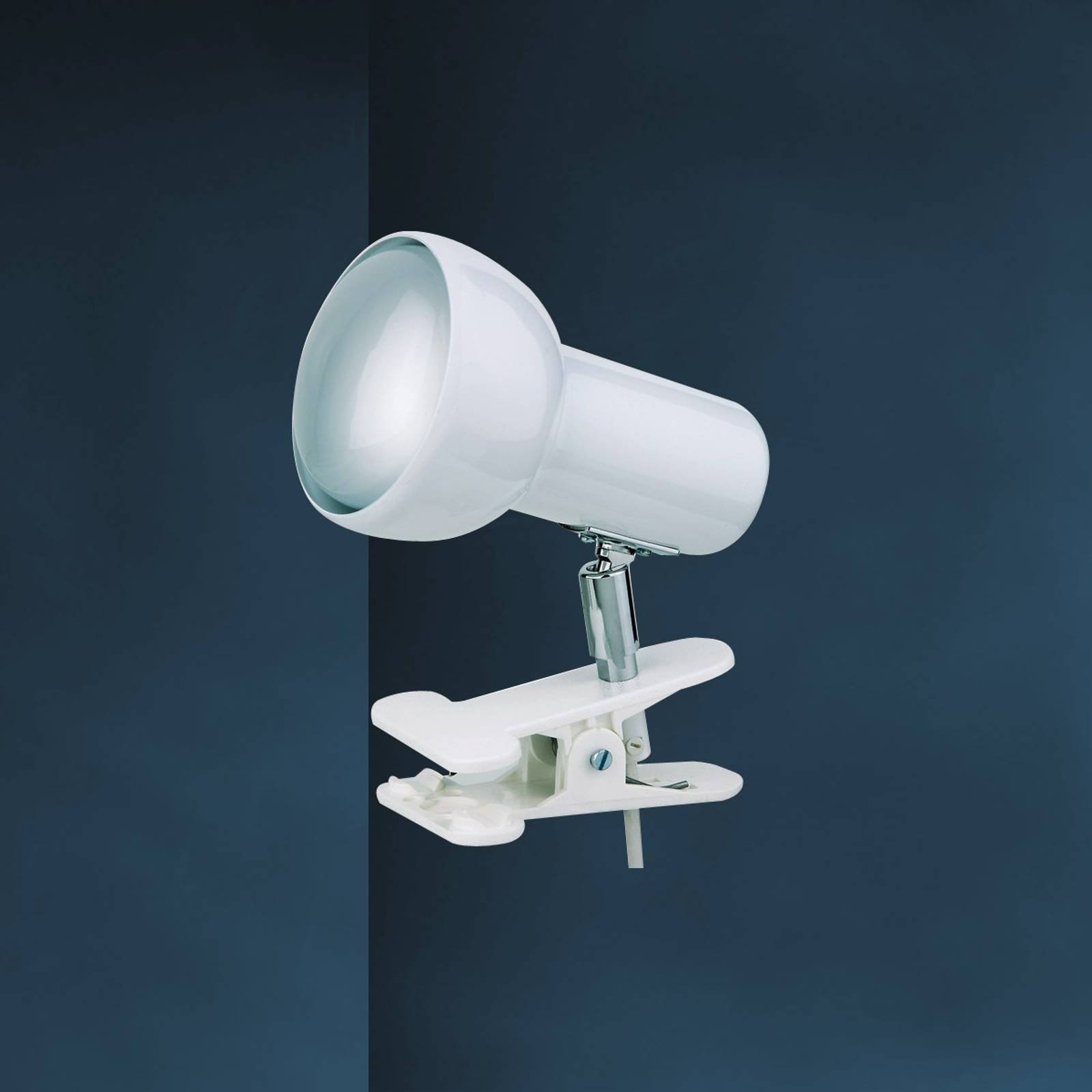 Hvit EIFEL klemlampe
