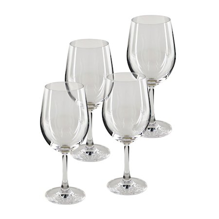 Pure & Simple Rødvinsglass 4-pakning Klar