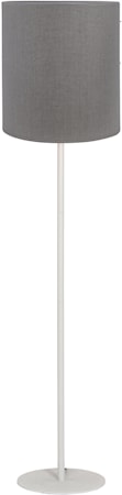 Agnar gulvlampe utendørs 156 cm, brun/hvit