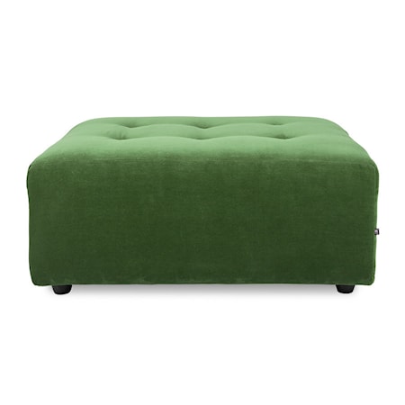 Vint couch: element fotskammel, grønn