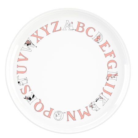 Moomin ABC Tallerken Ø 20 cm Salmon