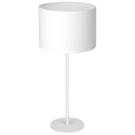 Bordlampe Soho, sylindrisk høyde 56 cm, hvit