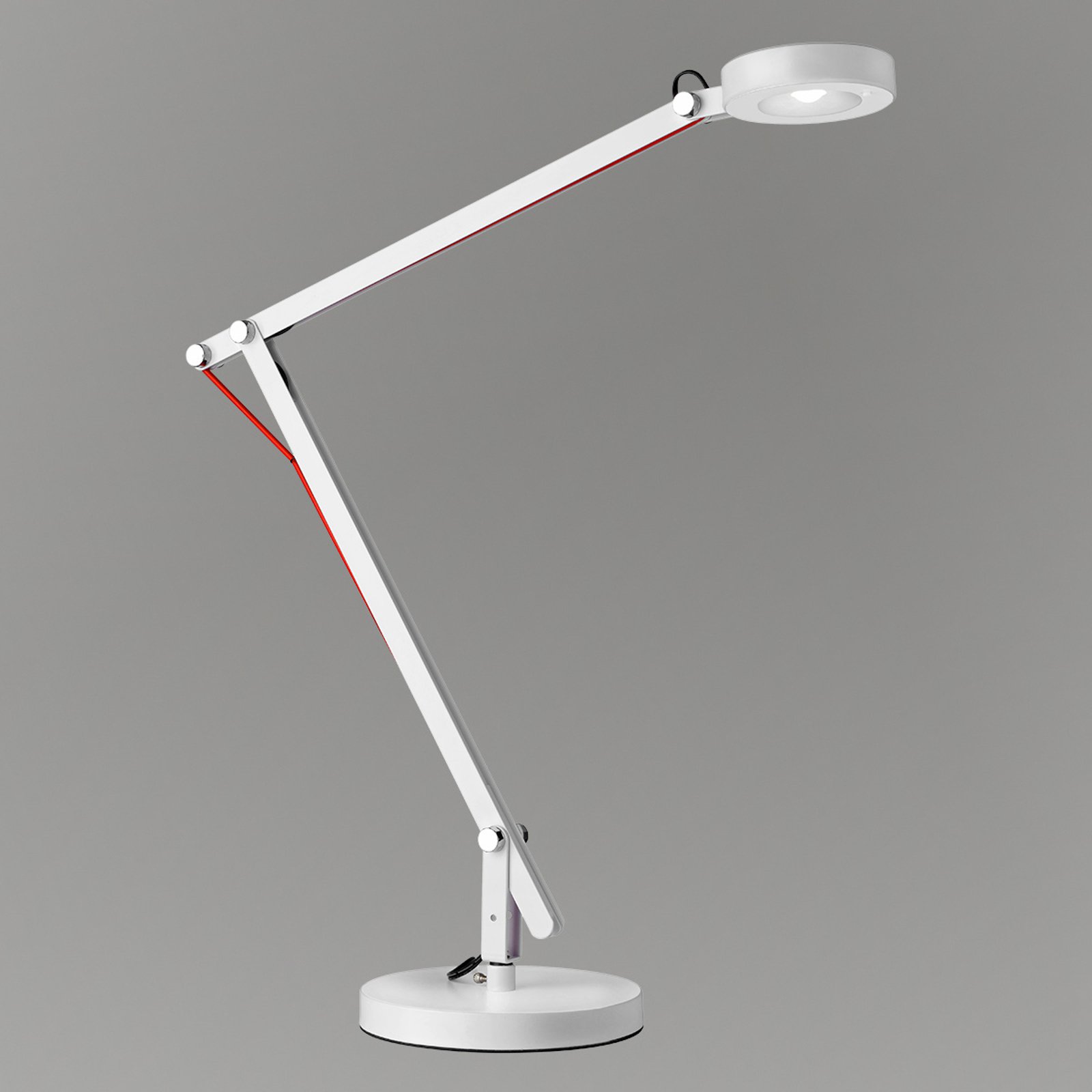 LED-skrivebordslampe Stina, hvit