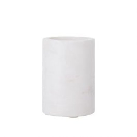Tannbørstekopp Hvit Marmor 10 x 7 cm