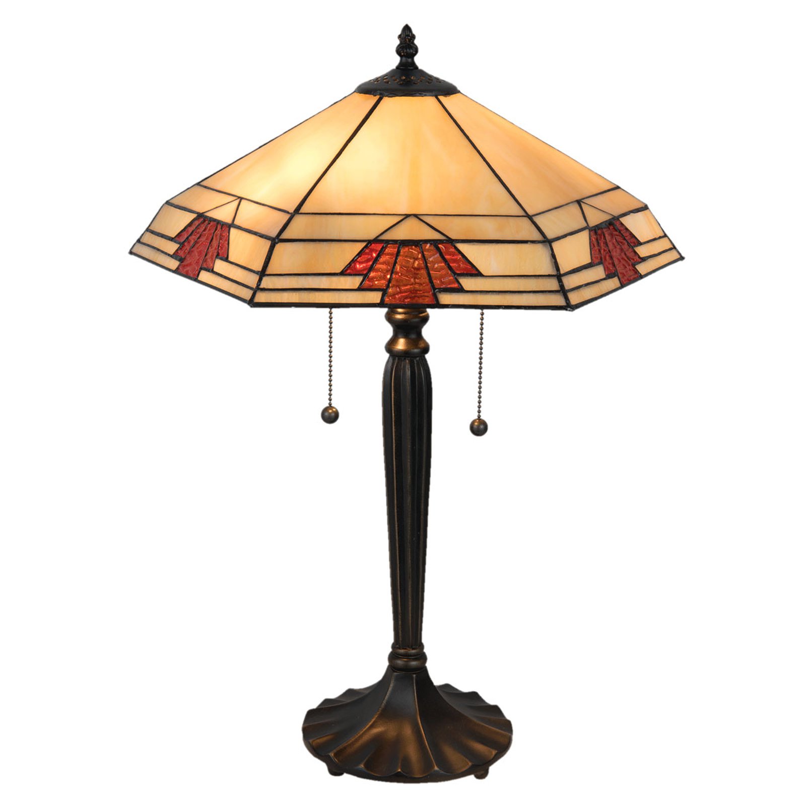 5202 bordlampe i Tiffany-stil, 44x38 cm