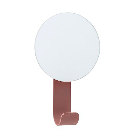 Speil med krok 12x7 cm - Rød