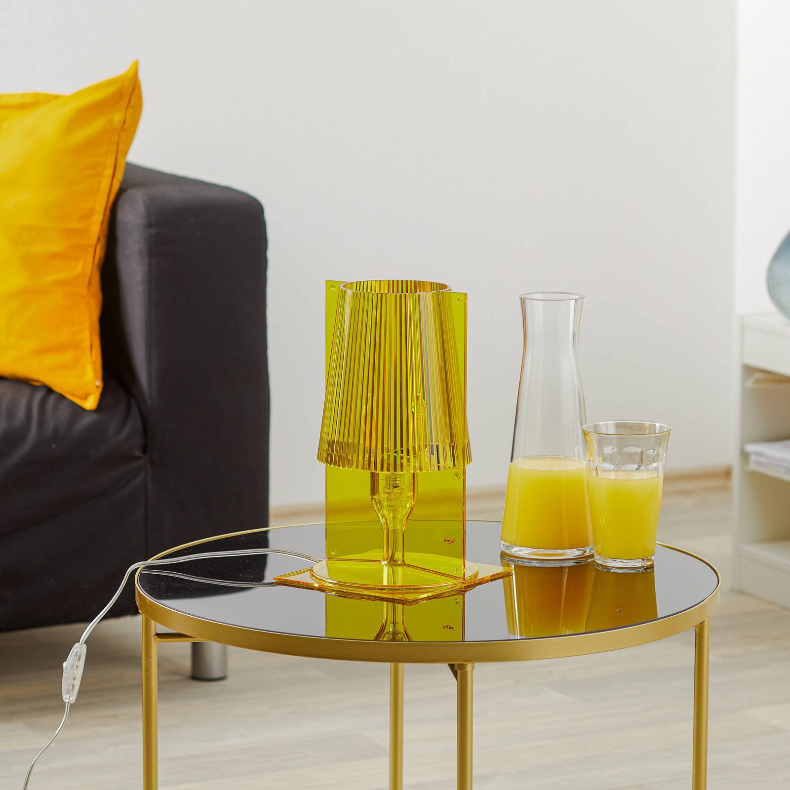 Kartell Take bordlampe, gul