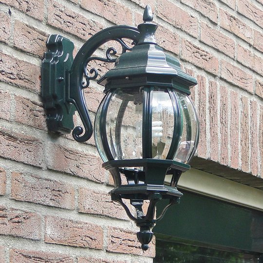 Utendørs vegglampe Andrew lykt hengende, grønn