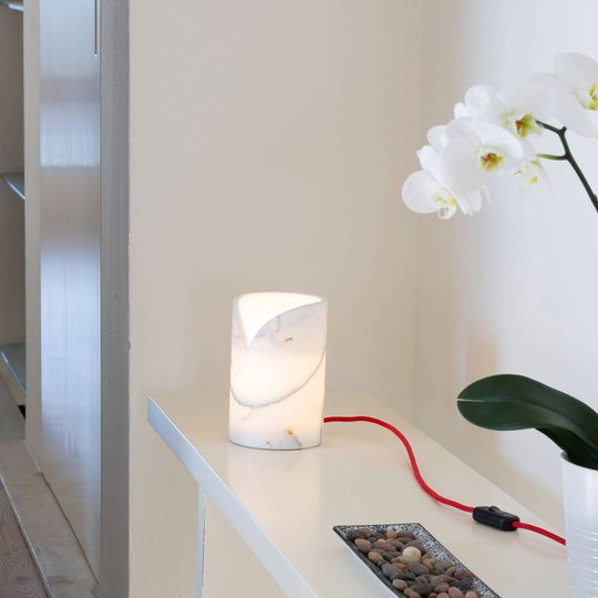 Martinelli Luce Colletto bordlampe, marmor lys