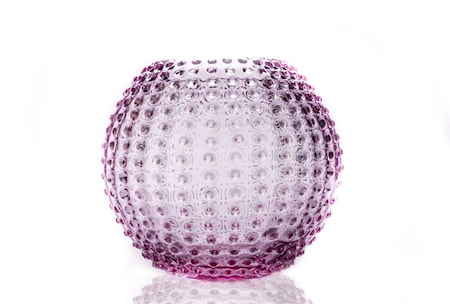 Hobnail Globe Vase 24 cm Lilla