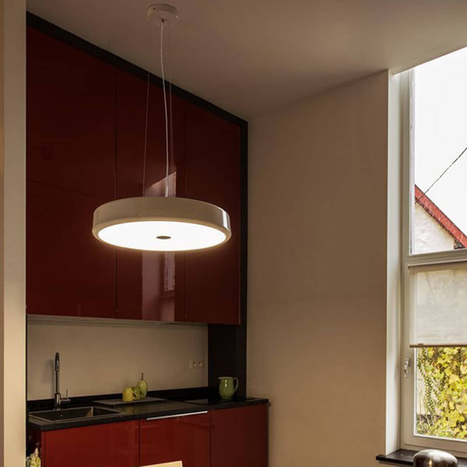 SLV Sphera LED-hengelampe, dimbar, Ø 45 cm
