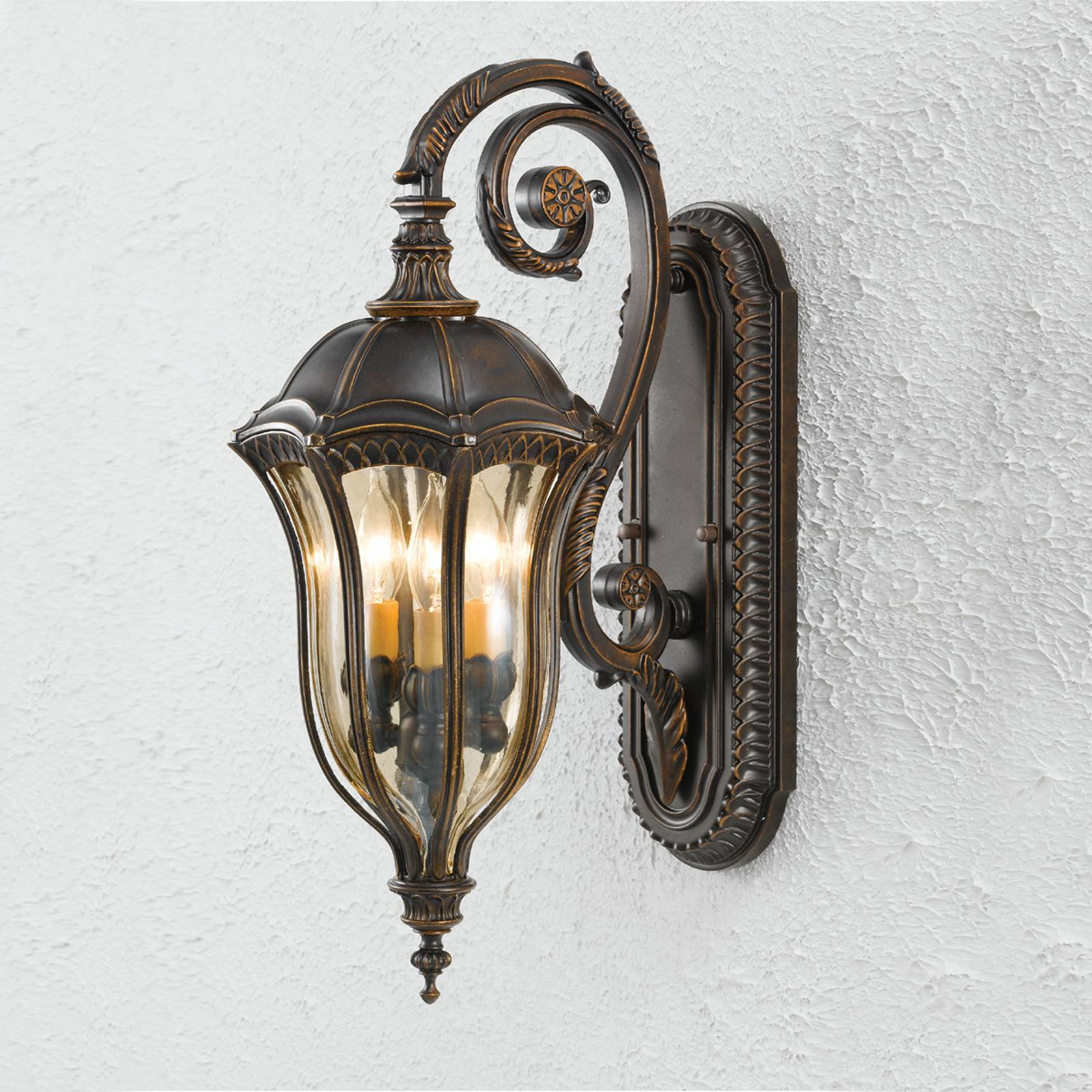 Baton Rouge utendørs vegglampe med bom 57,8 cm