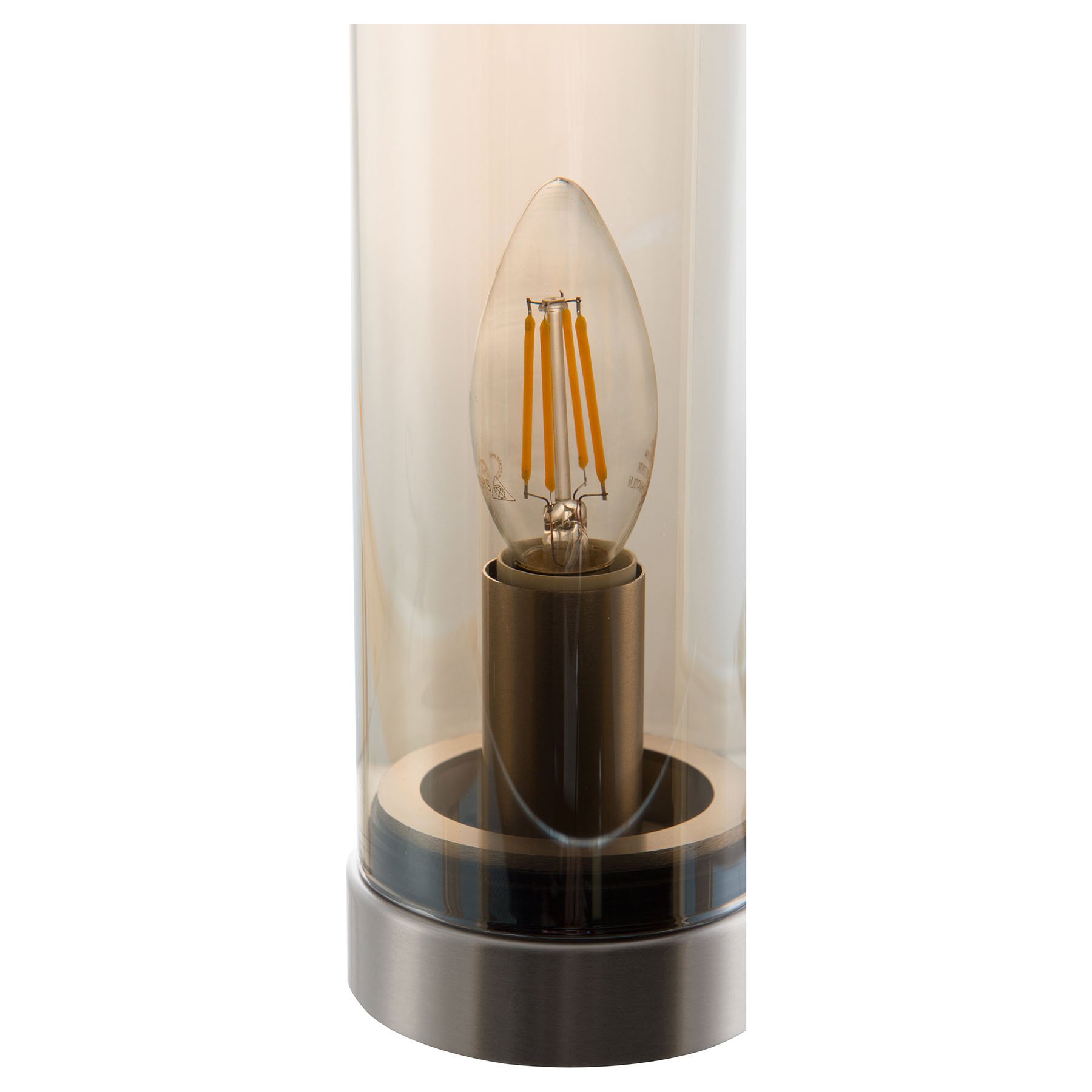 Glass-bordlampe Bottle, rav