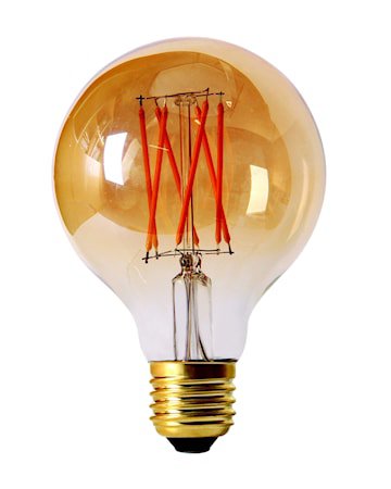 Elect LED Filament Globe Gold 80mm