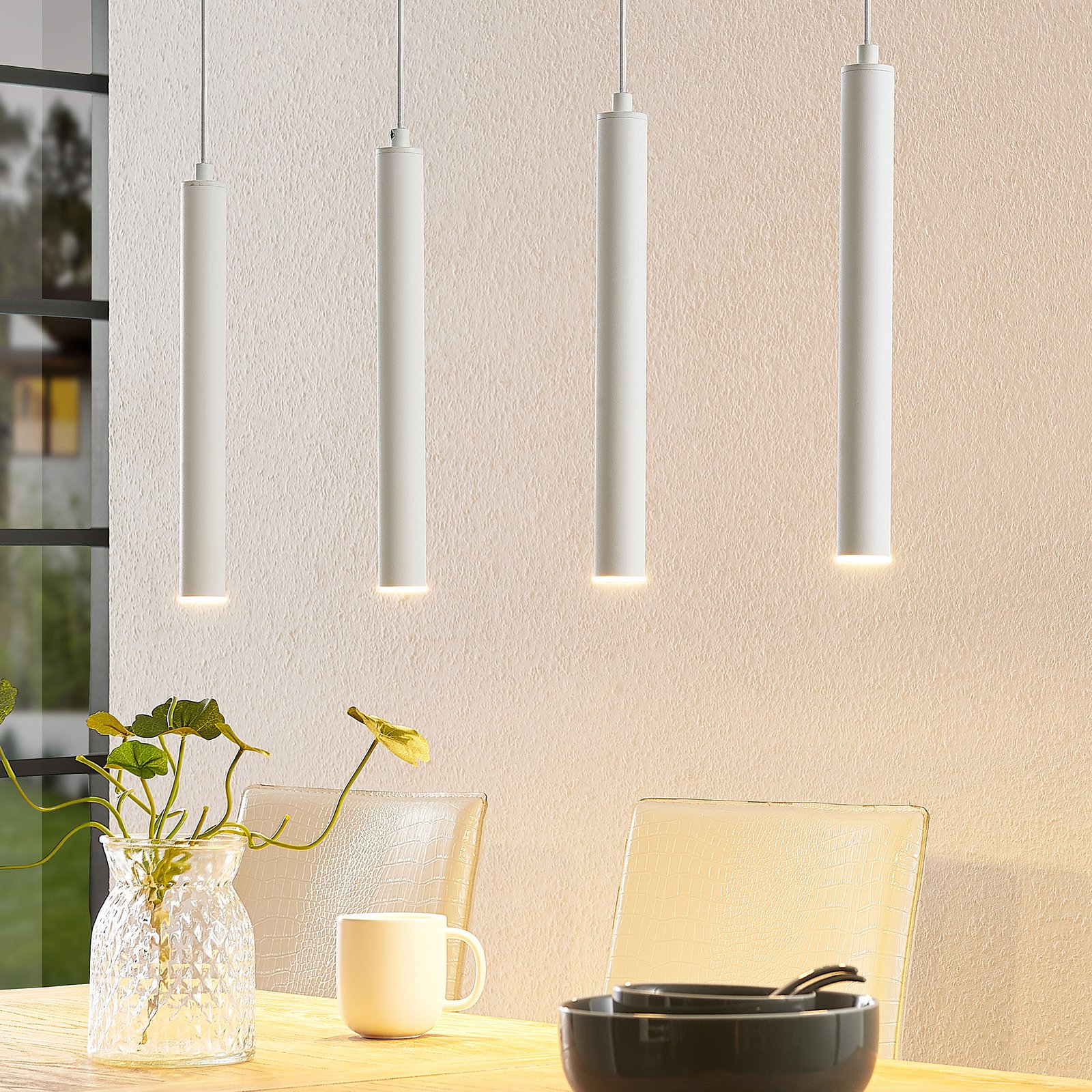 Arcchio Kammeron LED-hengelampe, hvit