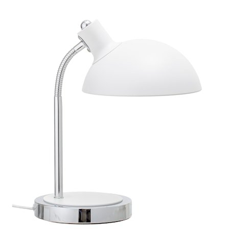 Bordlampe Hvit Metall