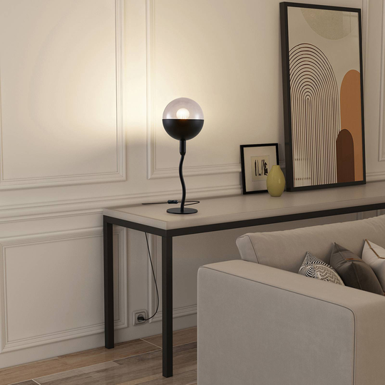Lucande Dustian Bordlampe, glasskule