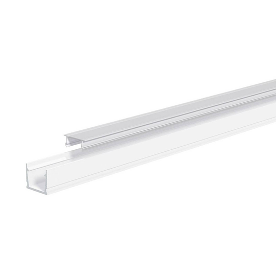 EVN APFLAT7 aluminiumprofil 200cm, U-profil, hvit