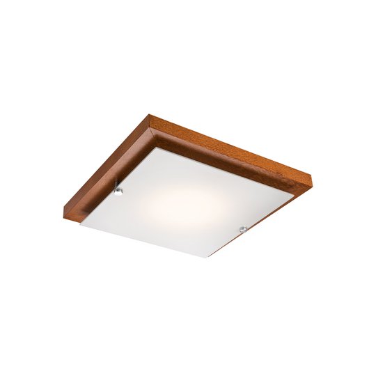 Taklampe Kerio, 30x30 cm, rustikk furu