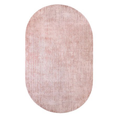 Oval Viscose Teppe Nude
