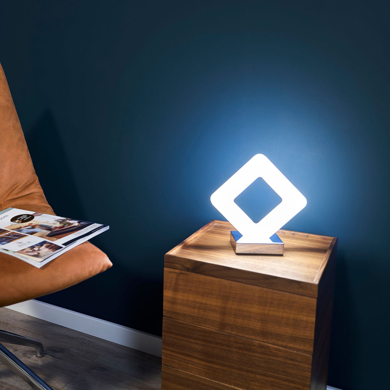 Rettlinjet LED-bordlampe Pori