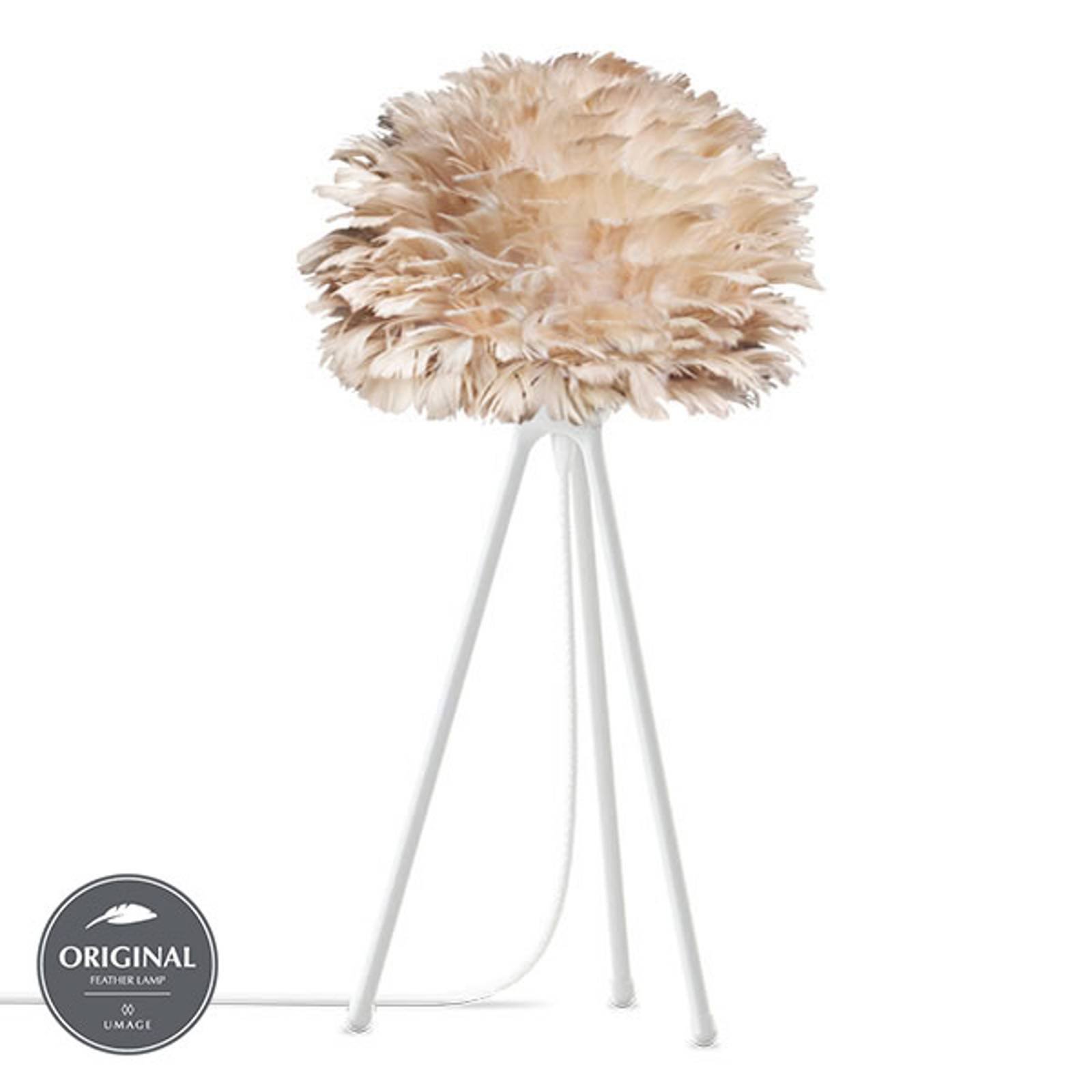 UMAGE Eos micro bordlampe fjær brun