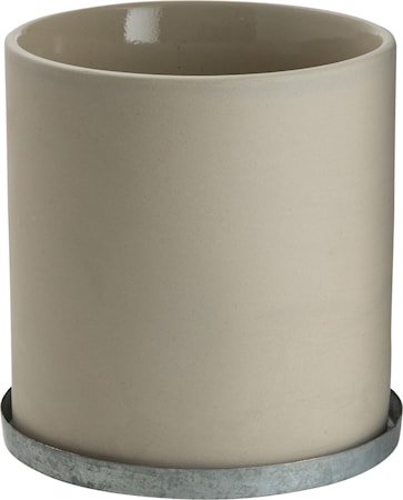 Krukke med sinkfat 16 cm