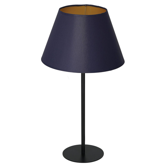 Bordlampe Soho, konisk høyde 56 cm blå/gull