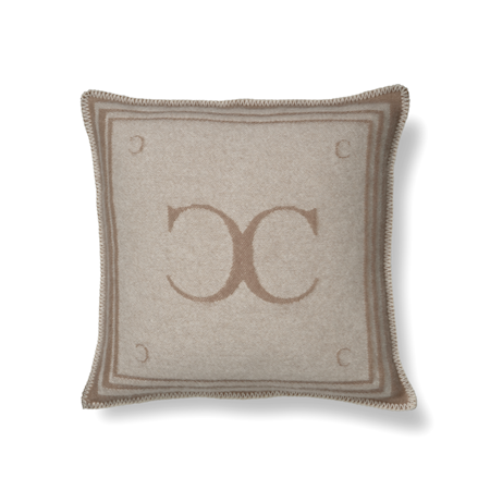 Monogram Putetrekk Beige 50x50 cm