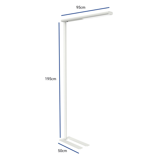 LED-gulvlampe til kontor MAULjet, hvit