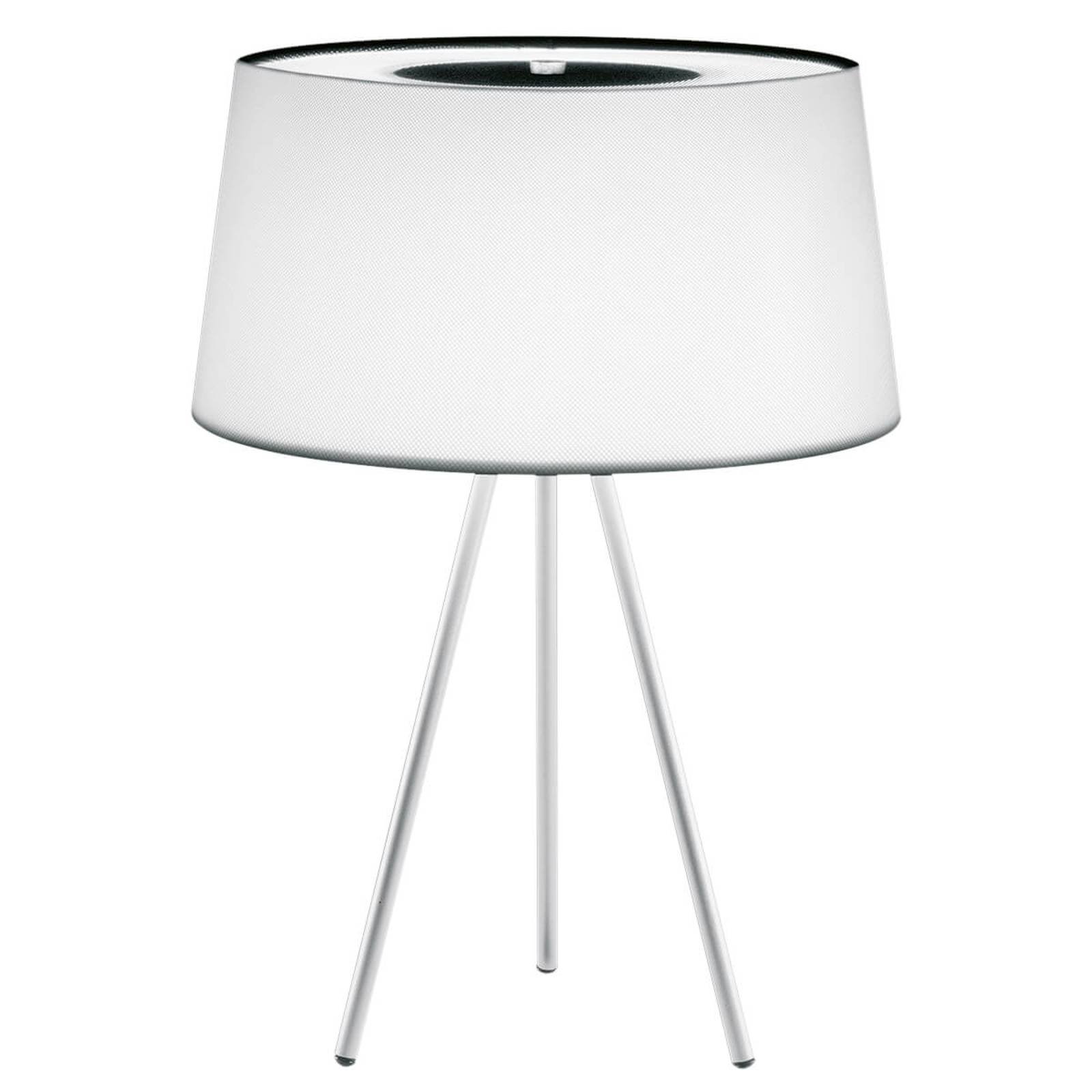 Edel bordlampe Tripod hvit/ grå fot