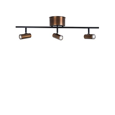 Cato Skinne Oksidert 3-spot Dimbar LED