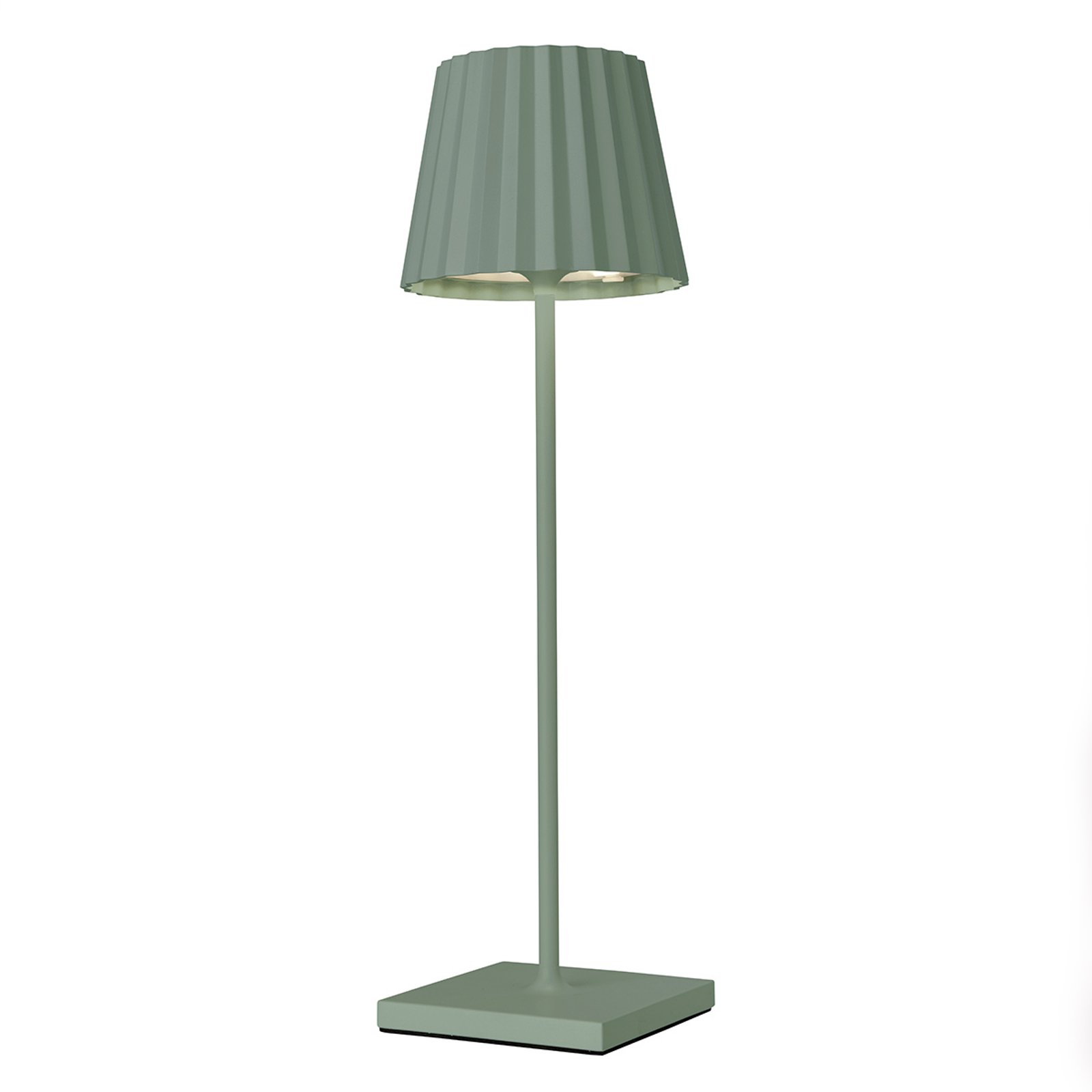 LED-bordlampe Troll 2.0 for uteområdet, grønn