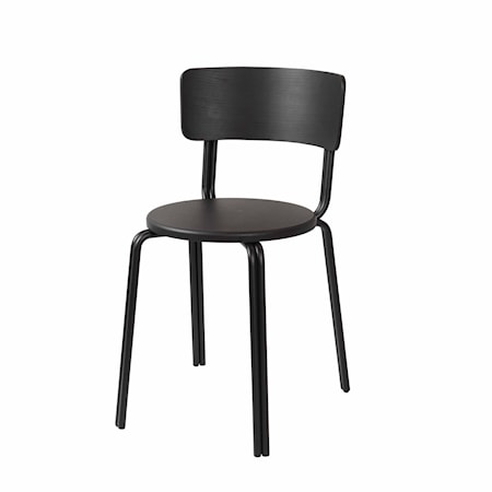 Oda Stol Tre/Askfinér Svart