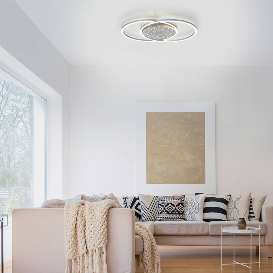 Paul Neuhaus Yuki LED-taklampe, rund form