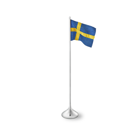 Bordflagg svensk H35 sølvfarget