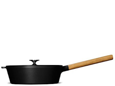 Sautépanne m/lokk og håndtak 25cm